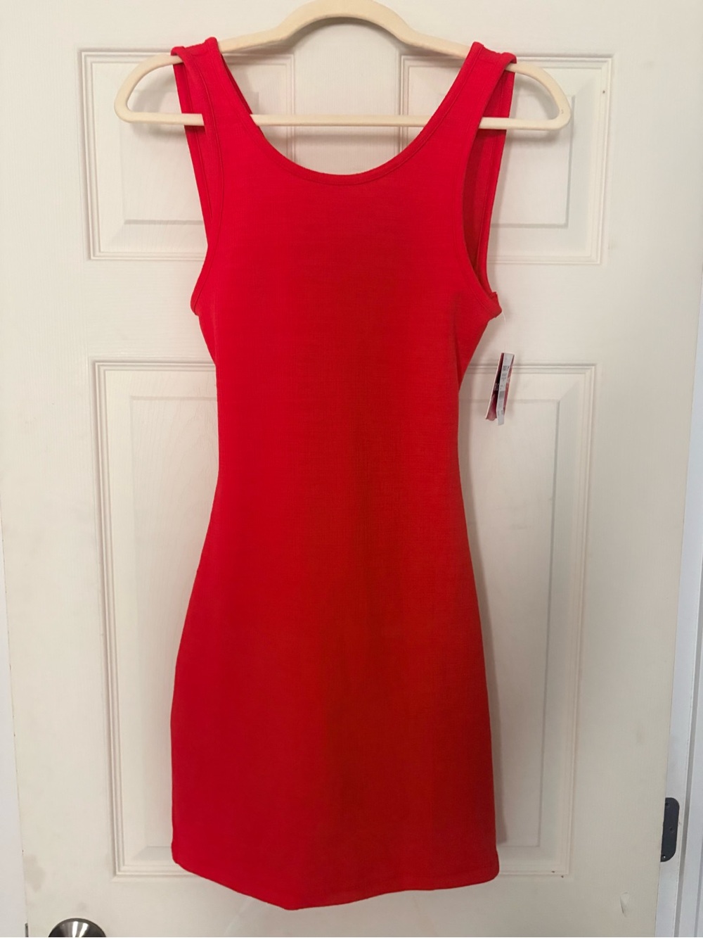 Roxy Vibrant Red Sleeveless Mini Bodycon Dress